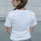 T-shirt mixte blanc en coton bio