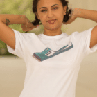 T-shirt femme piano